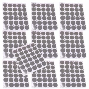 Naklejki/Podkładki aluminiowe pod klej do rzęs małe 2,5cm zestaw 10 arkuszy