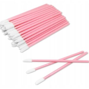 Aplikatory Welurowe do RZĘS i UST 50szt. Różowe