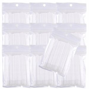 Aplikatory do rzęs jednorazowe Bezwłókienkowe Microbrush Białe 1000szt.